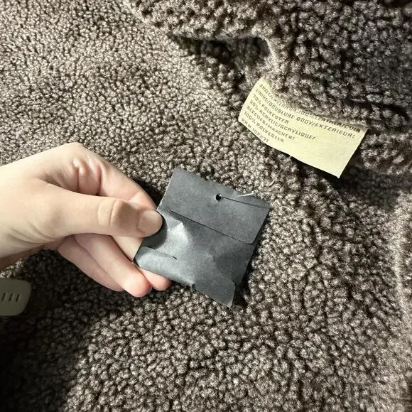 VTG Columbia Mens Suede Leather Barn Chore Jacket Sherpa Lined XXL Brown Zip - Picture 9 of 13